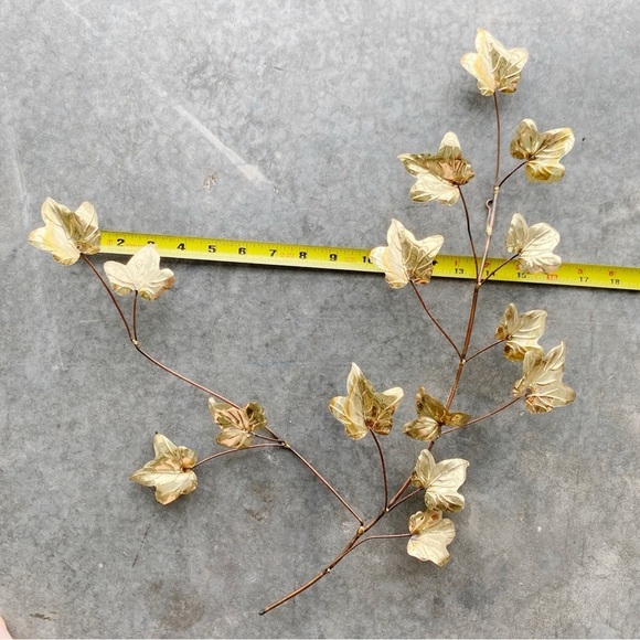 Homeco Vintage MCM 3D Brass & Copper Butterfly Leaf Flower Wall Art 4 Pieces - Picture 12 of 12